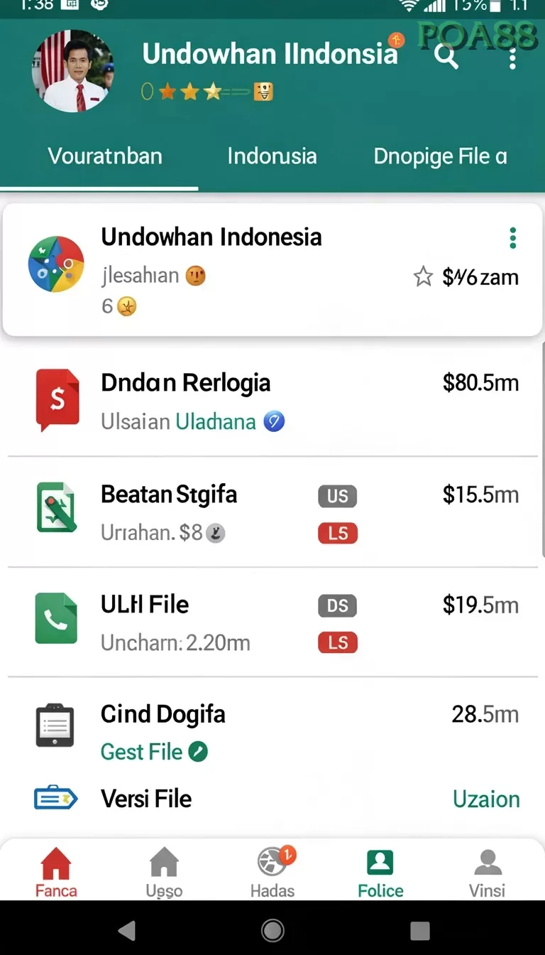 Cuplikan layar INDO126 — halaman utama