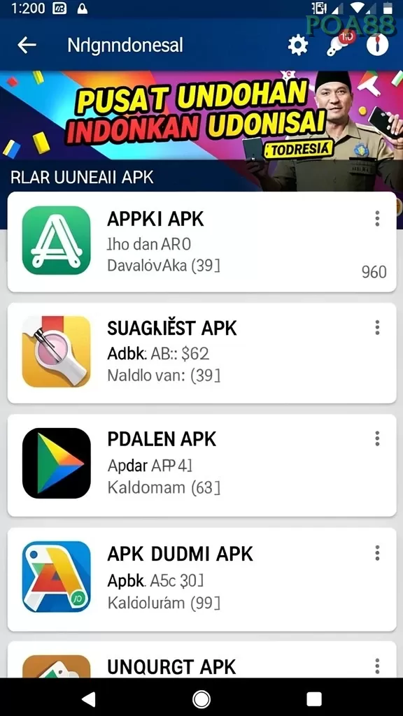 Cuplikan layar GIM999 — halaman utama