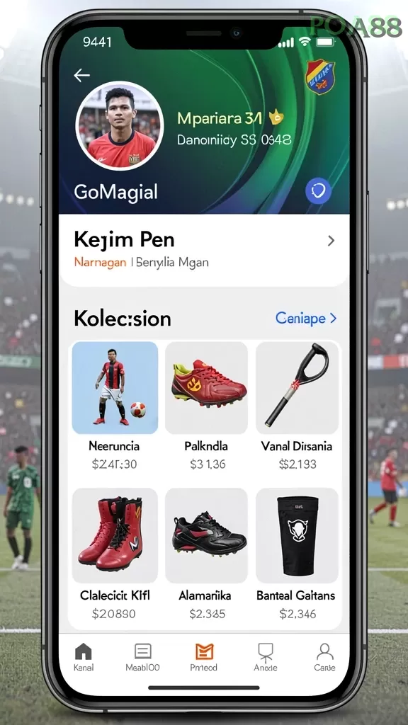 Cuplikan layar MPO500 — halaman utama